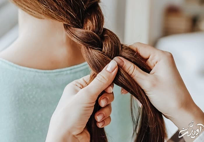 حالت دادن طبیعی مو با بافتن موها بافتن موها
